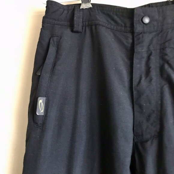 Obermeyer Alt 3 Juniors Unisex Black Cargo Snow Pants Size 12 Adjustable Waist - Picture 3 of 9